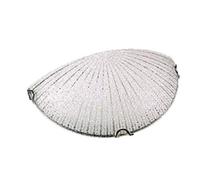 Gicos Lampada applique in vetro mezza luna decoro bianco brillante 30 cm attacco E-27 1 luce ORM-581489