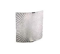 Gicos Lampada plafoniera applique in vetro decorata bianca 1 luce 26 * 26 cm da parete soffitto ORM-581410