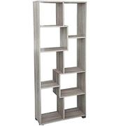 Gicos Mobile libreria scaffale ermes in Legno truciolato Colore Olmo 70 * 24 * 170 cm 8 Scomparti TCC-737787