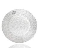 Gicos Piatto Vassoio Tondo in Vetro 33 cm Trasparente Decoro Major ARD-785498