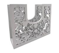 GICOS SRL Porta tovaglioli Cucina in Legno Traforato Decoro Cuore 18 * 14 * 6 cm Shabby Chic MOG-666179