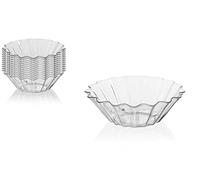 Gicos Set 12 ciotoline vassoietti in plastica trasparente finger food riutilizzabili 7,2 * 2,3 cm aperitivo antipasto cucina ICS-843464