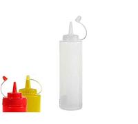 Gicos Set 3 pz Bottiglia 470 ml Contenitore Salse Squeeze con Tappo Dispenser Rosso Giallo Bianco SUK-750243
