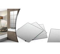 Gicos Set 4 Specchi da Parete Adesivi Forma Quadrata 30 * 30 cm Spessore 3 mm Adesivi Inclusi ORR-797583