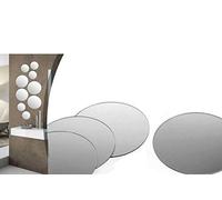 Gicos Set 4 Specchi da Parete Adesivi Forma Tonda 30 cm Spessore 3 mm Adesivi Inclusi ORR-797613