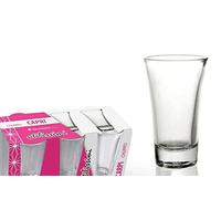 GICOS IMPORT EXPORT SRL Set 6 Bicchieri Bicchierini in Vetro Trasparente 65 ml chupiti digestivo Capri JOZ-787621