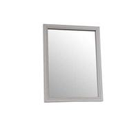 Gicos Specchio rettangolare da parete cornice in legno colore grigio 50 * 70 cm NOF-818004