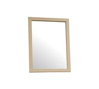 Gicos Specchio rettangolare da parete cornice in legno colore naturale 50 * 70 cm NOF-818011