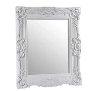 Gicos Specchio Rettangolare da Parete Struttura in plastica Colore Bianco 59 * 70 * 6,4 cm MOG-800627