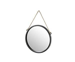 Gicos Specchio Tondo con Corda Colore Nero ⌀48 cm da Parete ASK-777066