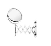 GICOS SRL Specchio Estensibile da Bagno Double Face Trucco Cromato 17 x 19 cm