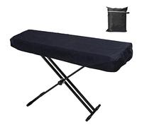 Gicov Copertura antipolvere per tastiera pianoforte impermeabile per pianoforte elettronico tastiera antipolvere con coulisse regolabile tastiera estensibile borsa per pianoforte digitale
