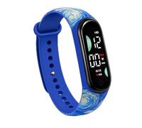 GiDaCom Colori del Tempo - Orologio Digitale con Ora e Data in 9 Fantasie Artistiche - Dal Romanticismo di Cuore d'Amore alle Atmosfere delle Stagioni - Indossa la Tua Sfumatura - Idea Regalo
