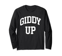 Giddy Up retrò Giddy Up Western Southern Bachelorette Maglia a Manica