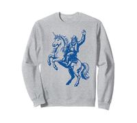 Giddyup! Sasquatch Cowboy & Unicorn Felpa