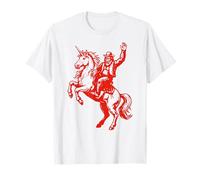 Giddyup! Sasquatch Cowboy & Unicorn Maglietta