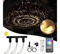 GIDEALED Twinkle, luce a cielo stellato in fibra ottica per auto/casa, kit di luci da soffitto Star con app/telecomando/modalità musica, generatore di luce RGBW e 300pcs*0,75mm*2m cavo in fibra ottica
