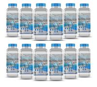 GiDeli Acqua demineralizzata 12 x 1 l acqua distillata per ferro da stiro, batterie, refrigeratore, umidificatore, acquario e laboratorio acqua senza calcare, inodore, trasparente
