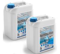 GiDeli Acqua demineralizzata, 2 x 10 l, acqua distillata per ferro da stiro, batterie, refrigeratore, umidificatore, acquario e laboratorio, acqua senza calcare, inodore, trasparente