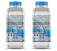 GiDeli Acqua demineralizzata 2 x 1L Acqua distillata per ferro da stiro, batterie, refrigeratore, umidificatore, acquario e laboratorio acqua senza calcare, inodore, trasparente