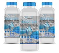 GiDeli Acqua demineralizzata, 3 x 1 l, acqua distillata per ferro da stiro, batterie, refrigeratore, umidificatore, acquario e laboratorio, acqua senza calcare, inodore, trasparente