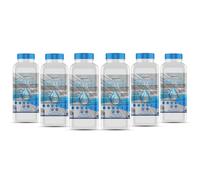 GiDeli Acqua demineralizzata, 6 x 1 l, acqua distillata per ferro da stiro, batterie, refrigeratore, umidificatore, acquario e laboratorio, acqua senza calcare, inodore, trasparente