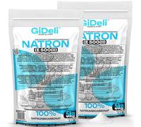 GiDeli Bicarbonato di sodio per uso domestico Bicarbonato di sodio 2 x 5 kg Multiuso qualità alimentare Qualità purebicarbonato di sodio, sale di sodio