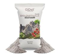 GiDeli Calce Dolomitica 25 kg - Correttore del pH del terreno - Calce per prati e orti - Ammendante in polvere naturale con calcio e magnesio
