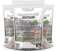 GiDeli Calce Dolomitica 3x5 kg - Correttore del pH del terreno - Calce per prati e orti - Ammendante in polvere naturale con calcio e magnesio