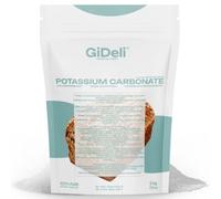 GiDeli Carbonato di Potassio Alimentare 5 kg E501 K2CO3 in Sacchetto | si scioglie rapidamente in acqua, per lievitare pan di zenzero e dolci, base per sapone e tampone di pH, purezza 99,9%