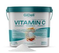 GiDeli Polvere di vitamina C, 3 kg, tecnicamente elevata per neutralizzare il cloro, per piscina, spa, idromassaggio, acquario, stagno