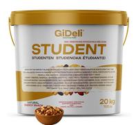 GiDeli Studentenfutter Premium 20kg nel secchio Miscela di frutta con arachidi, anacardi, nocciole, mandorle, noci, uvetta, mirtilli rossi e chips di banana Senza additivi