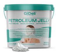 GiDeli Vaselina Bianca 3 kg - Per la Cura della Pelle | Trasparente e Idratante, per Pelli Sensibili, Cura di Tatuaggi e Piercing, Cosmetici Naturali