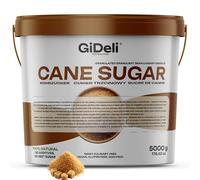 GiDeli Zucchero di canna da 5 kg, non raffinato nel secchio