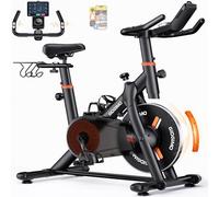 GIDGIMO 2026 NUOVA Cyclette da Casa con Resistenza Regolabile, Allenamento a Casa Spinning Bike Silenziosa con Schermo LED, Sedile Traspirante, Sensore di Frequenza Cardiaca, Capacità Massima 150KG
