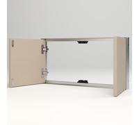 GiDI - Porta a Due Ante per Strutture Murarie da Interno, Verde o Bianco, Doppio Sportello Incernierato e Incassato, 80 (40 + 40) x h. 120