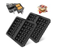 GIDWRIY 2 Pezzi Stampo Waffle Friggitrice Ad Aria,Silicone Inserto per Waffle,Stampi per Waffles Antiaderenti,Accessori Airfryer Compatibile con Ninja AF300,AF400EU,AF451EU,SL400EU e AF500DE