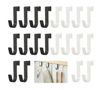 GIDWRIY 20 Pezzi Gancio per Porta in Acciaio Inox, Ganci Appendiabiti da Porta, Attaccapanni da Porta, Ganci Porta Accappatoio Bagno, Gancio Sopra la Porta, Gancio per Asciugamani per Porta e Mobili