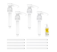 GIDWRIY 4 Pezzi Pompetta Erogatore Sapone,Ricambio Pompa Dispenser Sapone,Pompa per Sciroppo Riutilizzabile,Dosatore Di Sciroppo,Pompetta Dosatrice per Liquidi per Bottiglie da 500 ml/1000 ml