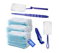 GIDWRIY 50 Pezzi Piumini Cattura Polvere,Ricarica Piumino,Ricariche per Spolverino,Panni CatturaPolvere con 2 Maniglie,Kit per Spolverare Elettrostatico,Ricarica Panno per Intrappolare Sporco