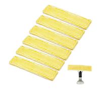 GIDWRIY 6 Pezzi Panni Microfibra per Karcher WV2 WV5,Pastiglie Pulizia Vetri Per Karcher Lavavetri Ricambi,Tampone di Ricambio per Aspirapolvere per Finestre,Cuscinetti di Ricambio Compatibili