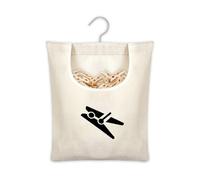 GIDWRIY Borsa per Mollette da Bucato, Cestino Porta Mollette Bucato da Esterno, Contenitore Mollette con Gancio, Sacchetto Portamollette Tessuto, Portamollette da Bucato da Appendere per Cucina