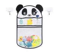 GIDWRIY Sacca Porta Giochi Doccia,Organizzatore per Giocattoli per Vasca,Bath Rete Giocattolo,Borsa del Giocattolo del Bagno,Sacca a Rete Portaoggetti da Appendere con 2 Ganci per Bambino-Panda