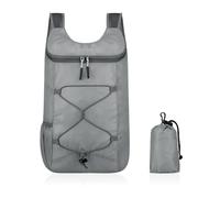 GIDWRIY Zaino Pieghevole Ultraleggero 20 Litri, Zaino Richiudibile Tascabile da Viaggio, Zaino Ripiegabile Impermeabile, Zaino da Camminata Donna Uomo, Zaino da Trekking, Packable Backpack -Grigio