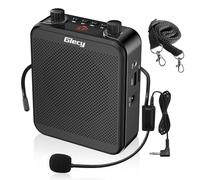 Giecy Amplificatore vocale portatile con microfono cuffia 30W Batteria ricaricabile 2800mah Sistema PA amplificatore vocale mini per insegnanti, guida turistica, allenatori, presentatori