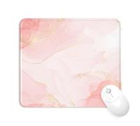 Giecy Tappetino Mouse Poggiapolsi,Gaming Mouse Pad Ergonomico in Gel,Supporto per Polso per Computer per il Gioco, Mousepad con Base in PU Antiscivolo (13-Oro Blush)