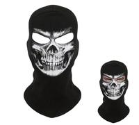 GIEEU Maschera Fantasma Passamontagna con Stampa Teschio per Sciare, Fantasma Segno di Morte,Maschera da Equitazione all'aperto Maschere di Halloween
