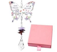 GIEEU Regalo per amici da donna, acchiappasole con farfalla di cristallo per migliore amicizia, compleanno, Natale, laurea, regalo per la mia migliore amica, anniversario, matrimonio, inaugurazione