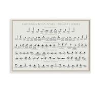 GIEIG Ashtanga Yoga Poses Primary Series Poster da parete per camera da letto, ufficio, stanza, regalo, senza cornice, 30,5 x 45,7 cm
