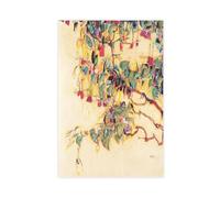 GIEIG Egon Schiele - Sonnenbaum - Stampa artistica da parete su tela, motivo: albero del sole, per camera di ragazzi e ragazzi, senza cornice, 50 x 75 cm